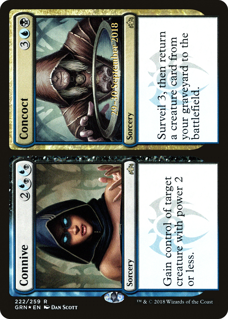 Connive // Concoct (222) (Prerelease) - Foil