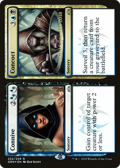 Connive // Concoct (222) (Prerelease) - Foil