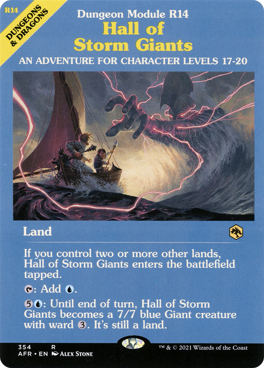Hall of Storm Giants (354) (Showcase) - Foil