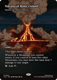 Volcano of Roku's Island [Valakut, the Molten Pinnacle] (0061) (Borderless)_tle