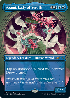Azami, Lady of Scrolls (1106) (Borderless) - Foil