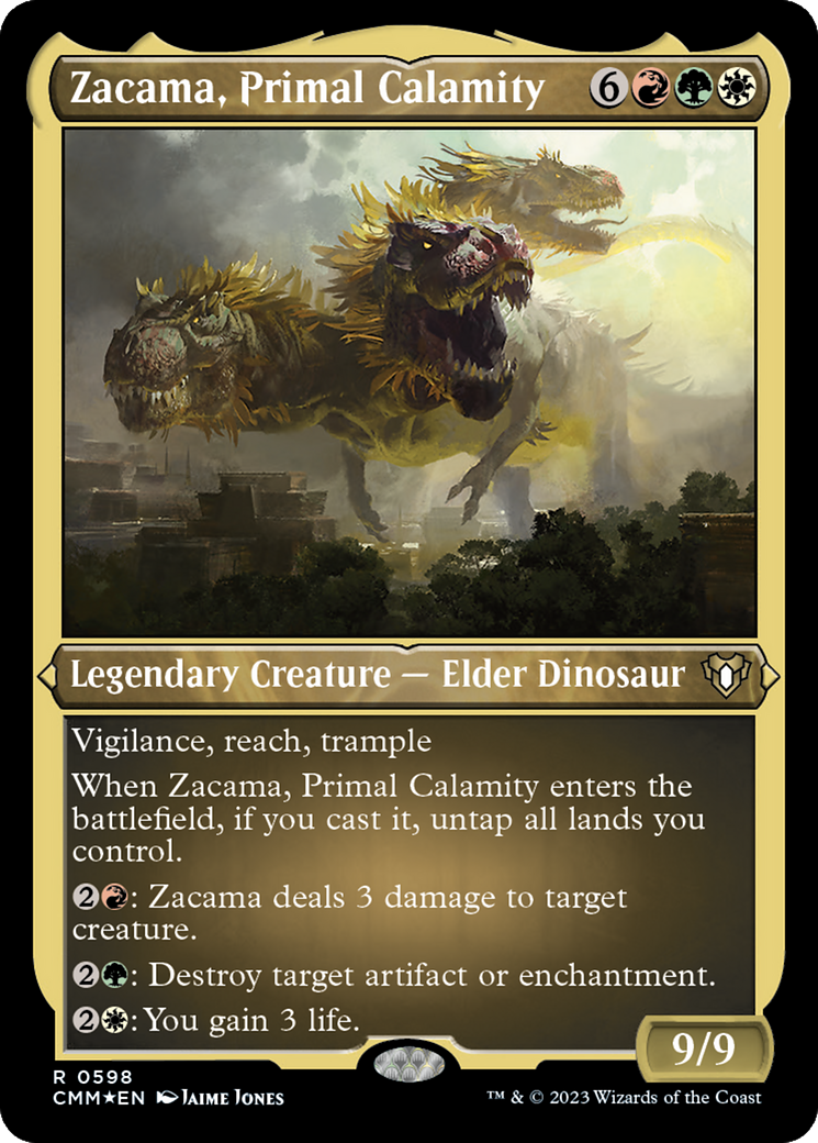 Zacama, Primal Calamity (0598) - Foil Etched