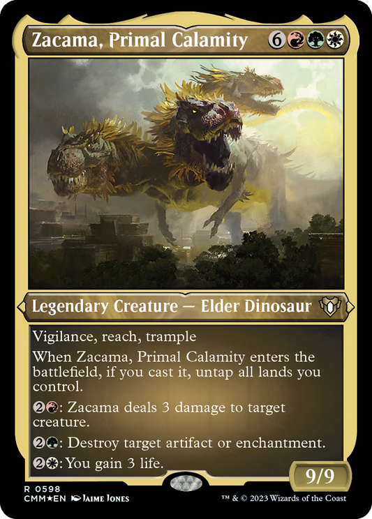 Zacama, Primal Calamity (0598) - Foil Etched