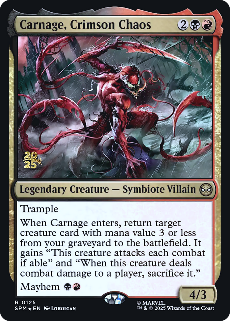 Carnage, Crimson Chaos (0125) (Prerelease) - Foil pspm