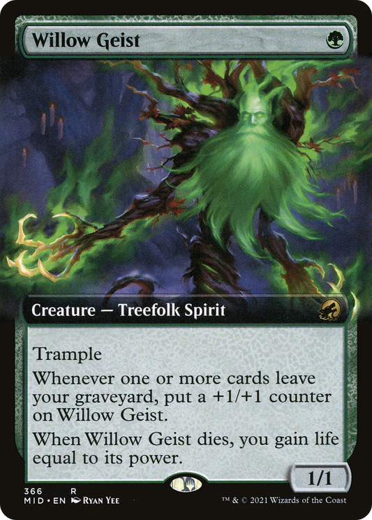 Willow Geist (366) (Extended Art) - Foil