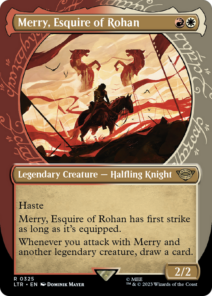 Merry, Esquire of Rohan (0325) (Borderless) (Showcase) - Foil
