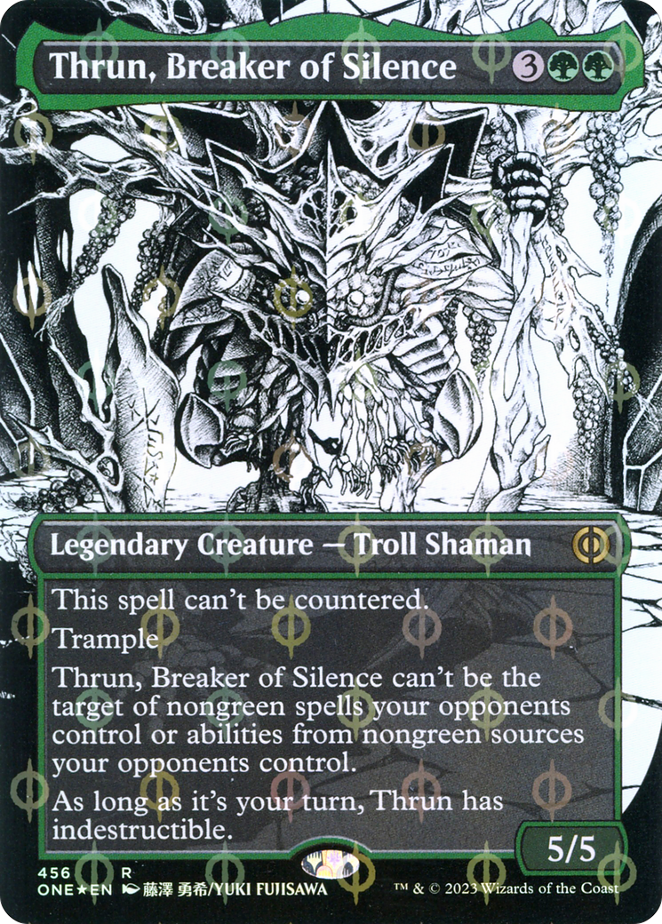 Thrun, Breaker of Silence (456) (Borderless) (Showcase) - Compleat Foil