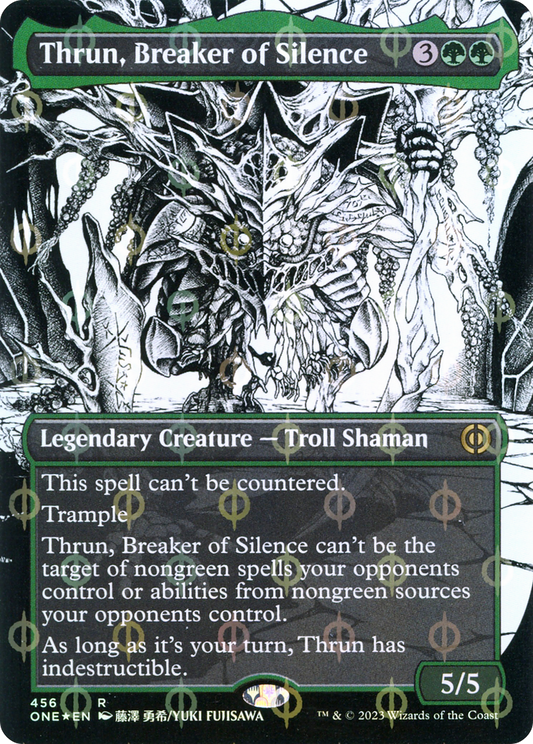 Thrun, Breaker of Silence (456) (Borderless) (Showcase) - Compleat Foil