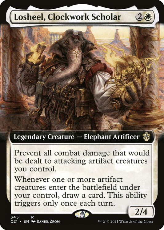 Losheel, Clockwork Scholar (345) (Extended Art)