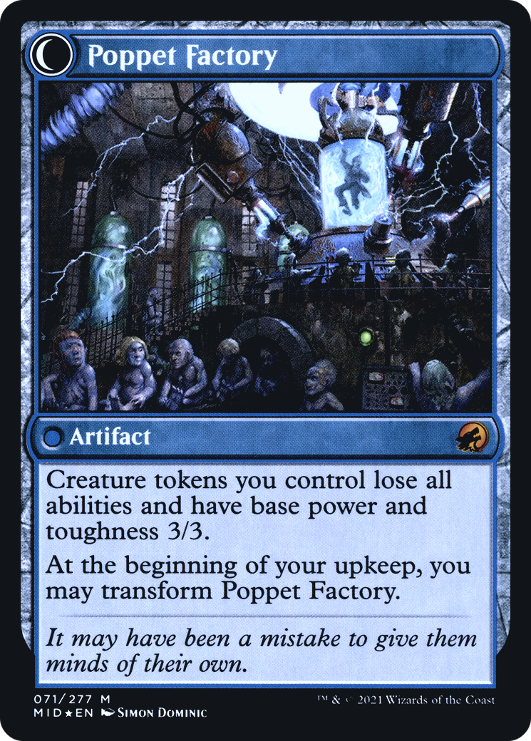 Poppet Stitcher // Poppet Factory (071) (Prerelease) (PMID) - Foil