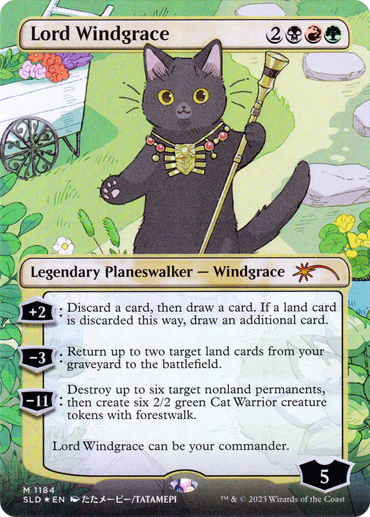 Lord Windgrace (1184) (Borderless) - Foil