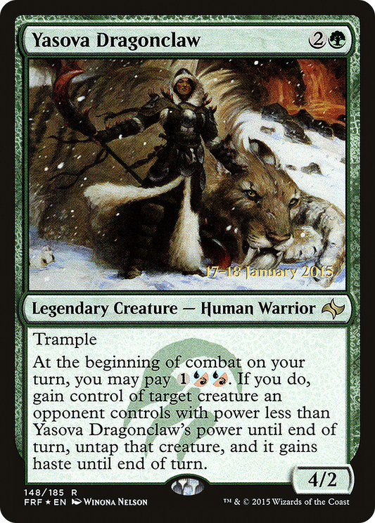 Yasova Dragonclaw (148) (Prerelease) - Foil