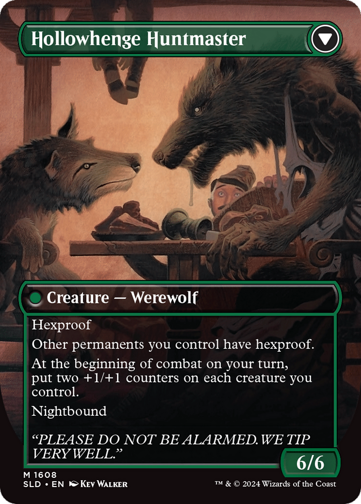 Avabruck Caretaker // Hollowhenge Huntmaster (1608) (Borderless) (SLD)