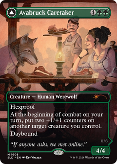 Avabruck Caretaker // Hollowhenge Huntmaster (1608) (Borderless) (SLD) - Foil