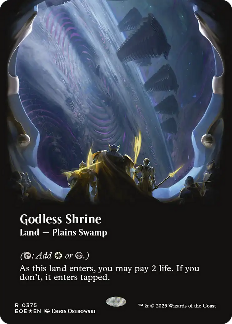 Godless Shrine (0375) (Borderless) - Galaxy Foil