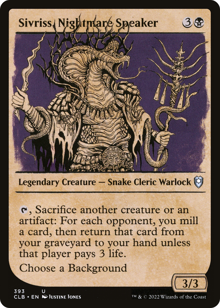 Sivriss, Nightmare Speaker (393) (Showcase) - Foil