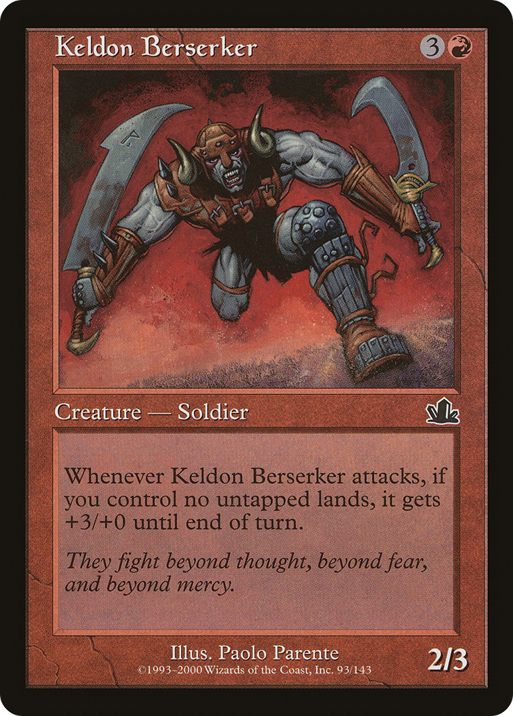Keldon Berserker - Foil