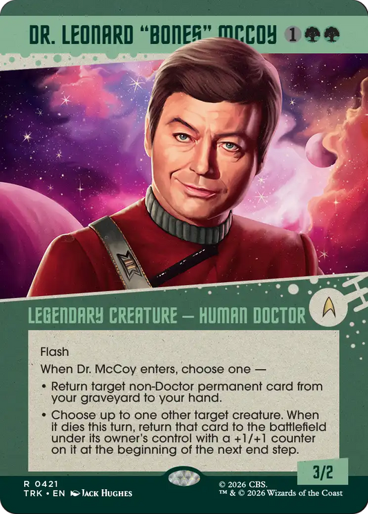 Dr. Leonard "Bones" McCoy (0421) (Showcase) (TRK) - Foil