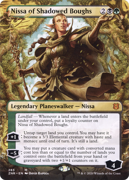 Nissa of Shadowed Boughs (283) (Borderless)