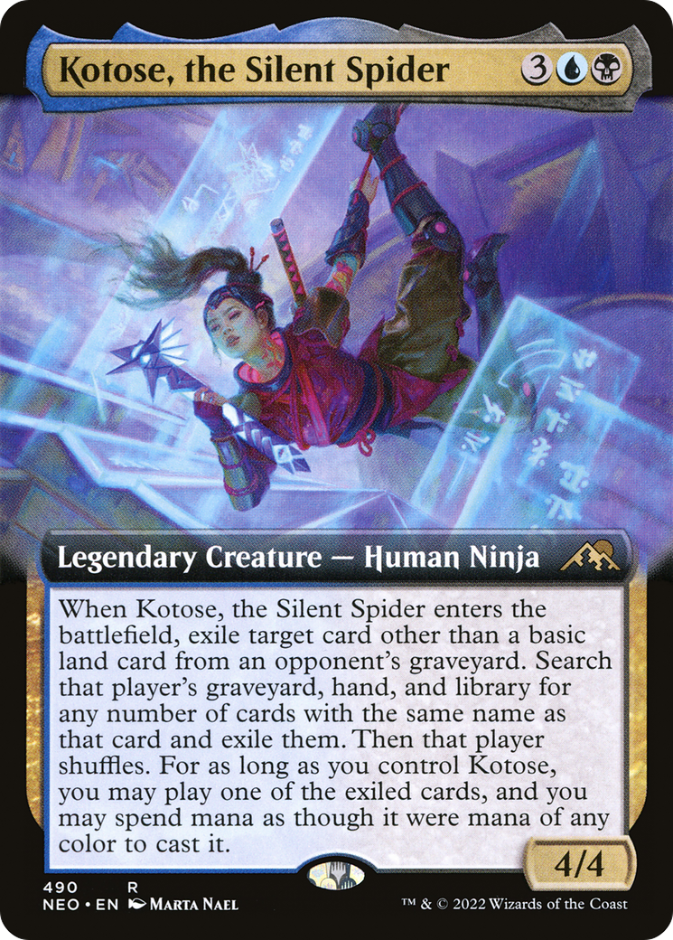 Kotose, the Silent Spider (490) (Extended Art) - Foil