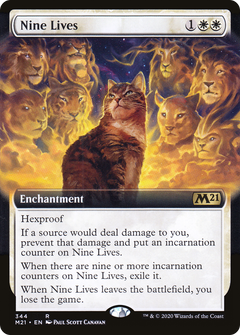 Nine Lives (344) (Extended Art) - Foil