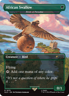 African Swallow [Birds of Paradise] (1675) (Borderless) (Reversible) (SLD) - Foil
