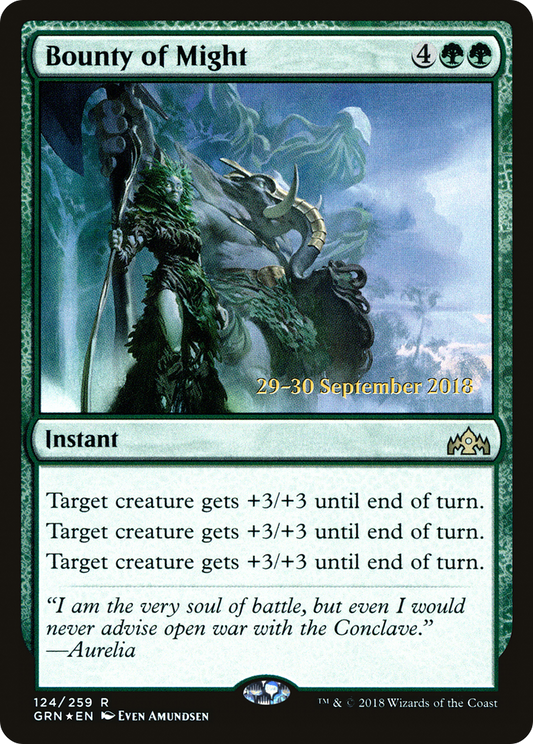 Bounty of Might (124) (Prerelease) - Foil