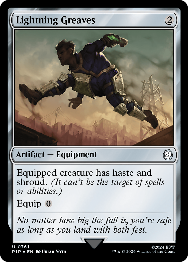 Lightning Greaves (0761) - Surge Foil