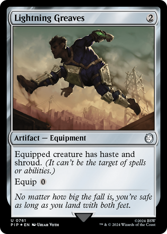 Lightning Greaves (0761) - Surge Foil