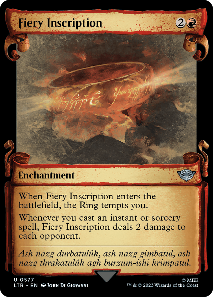 Fiery Inscription (0577) (Showcase)