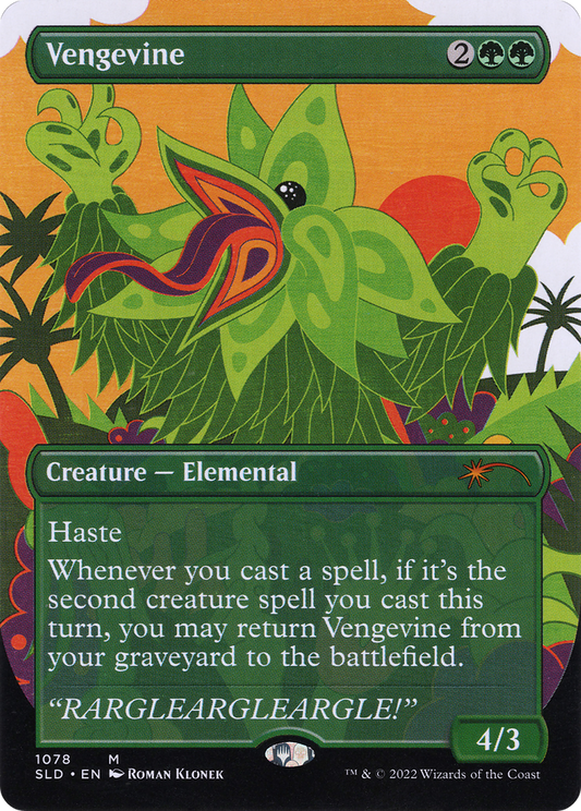 Vengevine (1078) (Borderless) - Foil