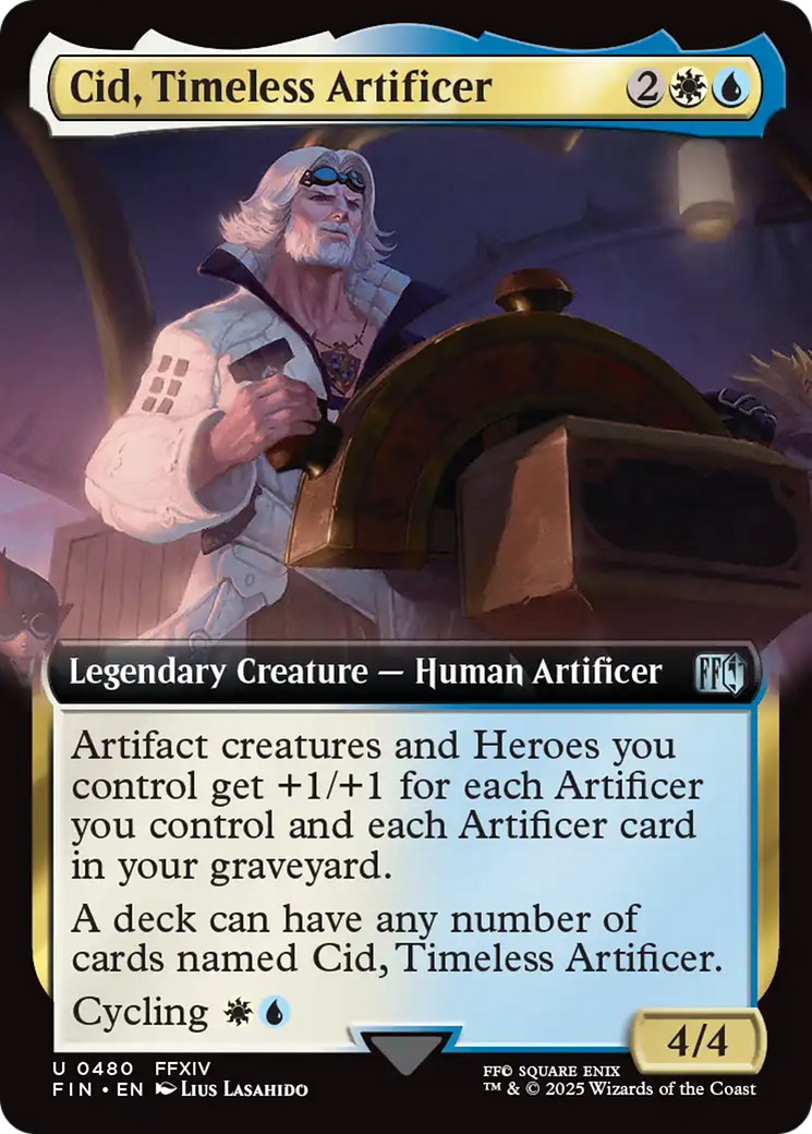Cid, Timeless Artificer (0480) (Extended Art) - Foil
