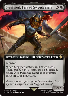 Siegfried, Famed Swordsman (0149) (Extended Art) - Foil