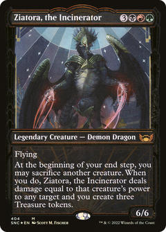 Ziatora, the Incinerator (404) (Showcase) - Gilded Foil