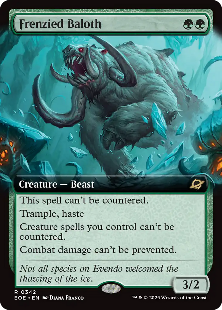 Frenzied Baloth (0342) (Extended Art) - Foil