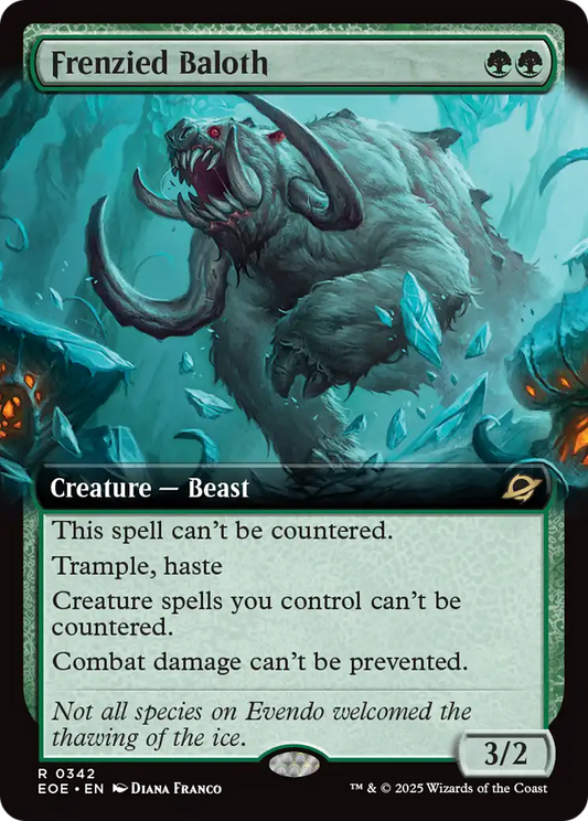 Frenzied Baloth (0342) (Extended Art) - Foil