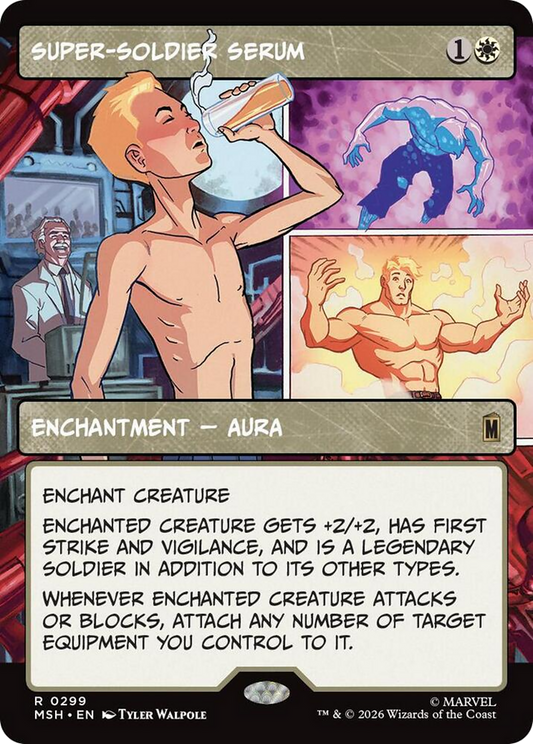 Super-Soldier Serum (0299) (Borderless) (MSH) - Foil