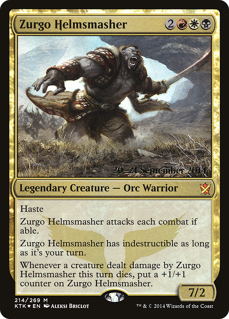 Zurgo Helmsmasher (214) (Prerelease) - Foil