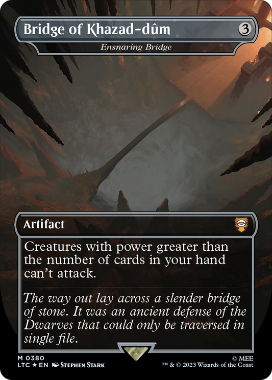 Bridge of Khazad-dum [Ensnaring Bridge] (0380) (Borderless) - Surge Foil