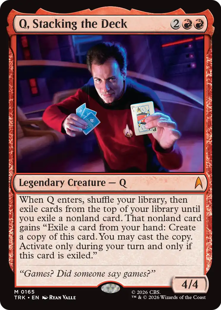Q, Stacking the Deck (TRK)