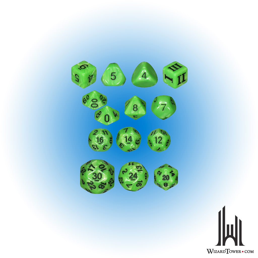 Dice Set - Venom Bolt 14ct