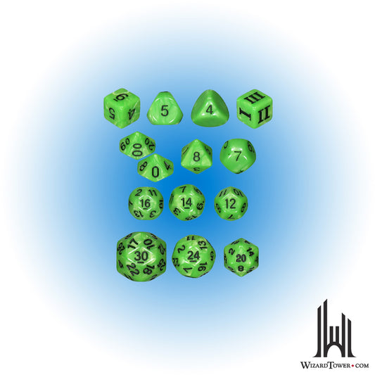 Dice Set - Venom Bolt 14ct