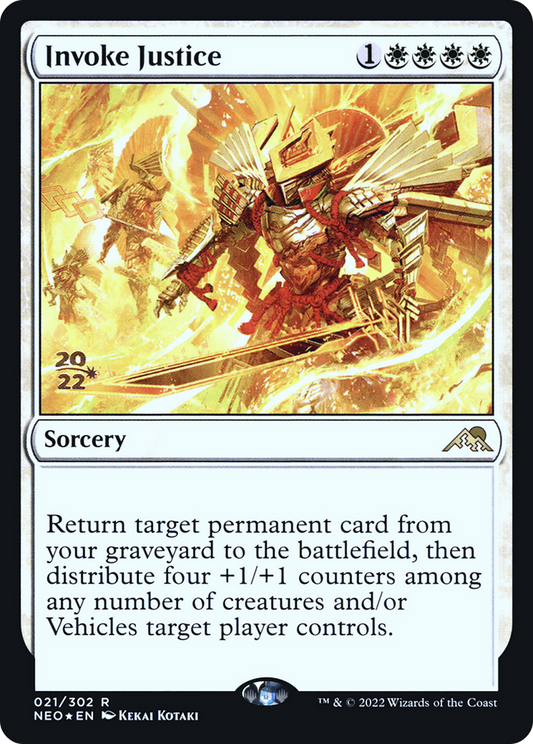 Invoke Justice (021) (Prerelease) - Foil