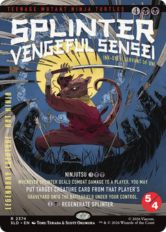 Spliner, Vengeful Sensei [Ink-Eyes, Servant of Oni] (2374) (Showcase) (SLD) - Foil