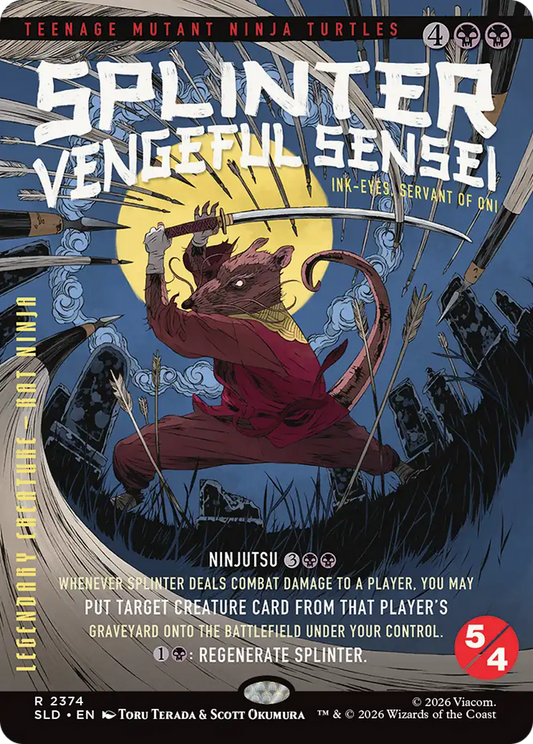 Spliner, Vengeful Sensei [Ink-Eyes, Servant of Oni] (2374) (Showcase) (SLD) - Foil