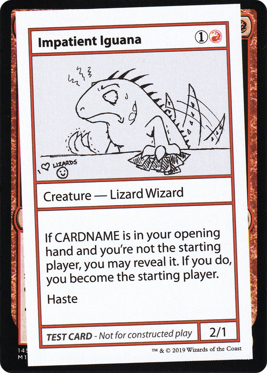 Impatient Iguana (No PW Symbol)