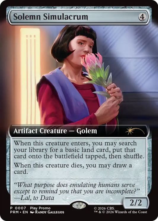 Solemn Simulacrum (0007) (Extended Art) (Play Promo) (PW26) - Foil