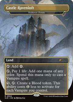 Castle Ravenloft [Voldaren Estate] (2504) (Borderless) (SLD) - Foil