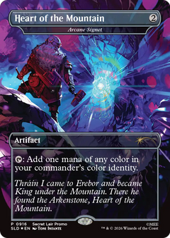 Heart of the Mountain [Arcane Signet] (0916) (Showcase) (SLD) - Foil