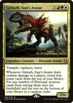 Gishath, Sun's Avatar (222) (Prerelease) - Foil